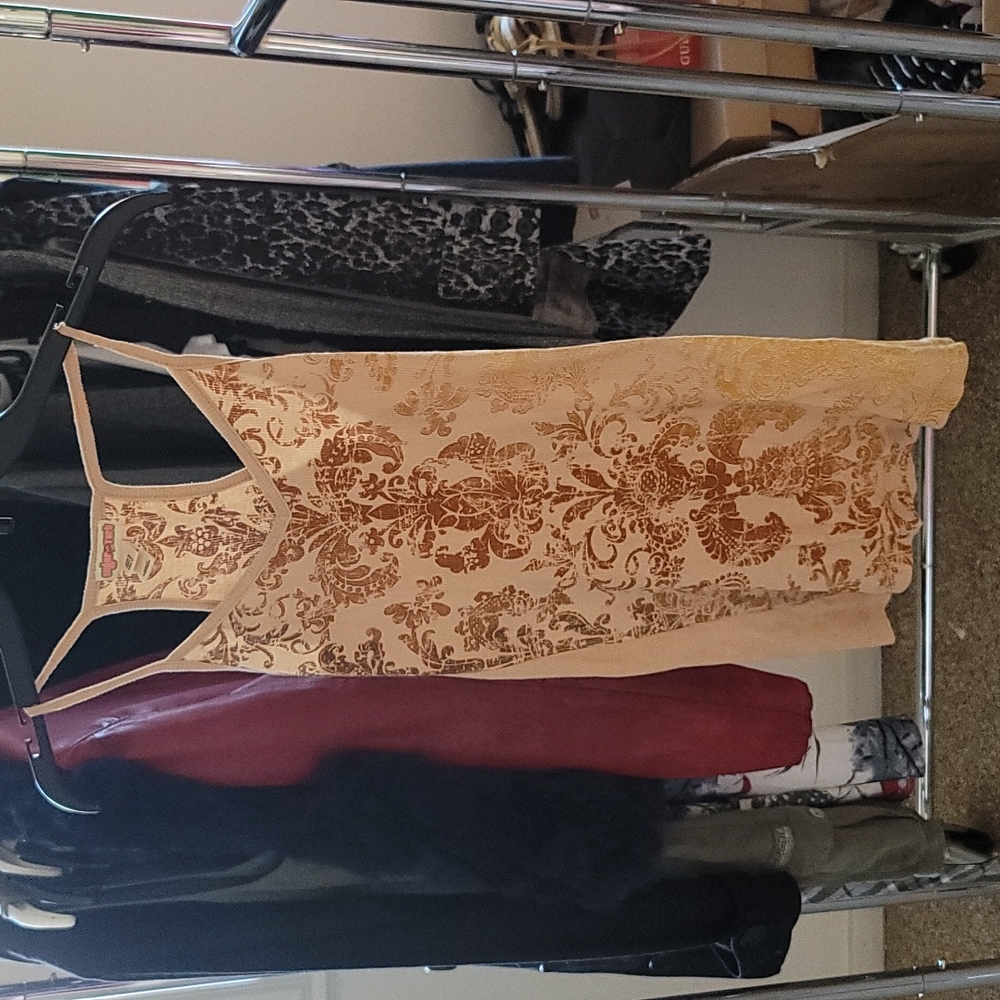 Sugar and Tart Tank Beige Size Medium